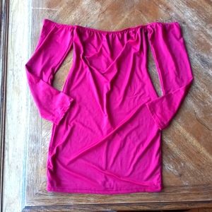 Body contouring off the shoulder Maroon Mini Dress!!!